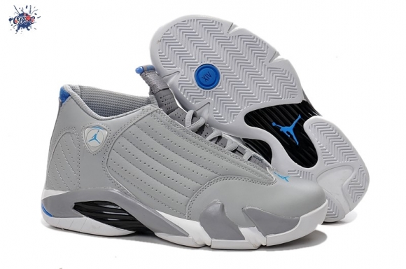 Meilleures Air Jordan 14 Gris Bleu