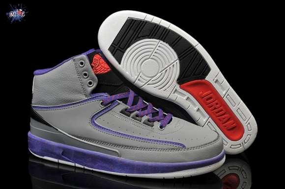 Meilleures Air Jordan 2 Gris Pourpre