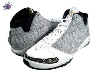 Meilleures Air Jordan 23 Gris Noir Blanc