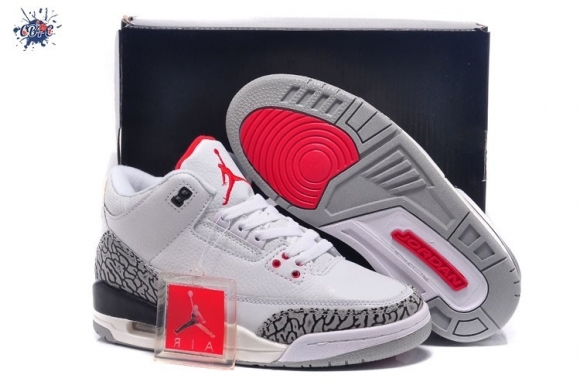 Meilleures Air Jordan 3 Blanc Gris