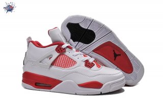 Meilleures Air Jordan 4 Blanc Rouge Blanc