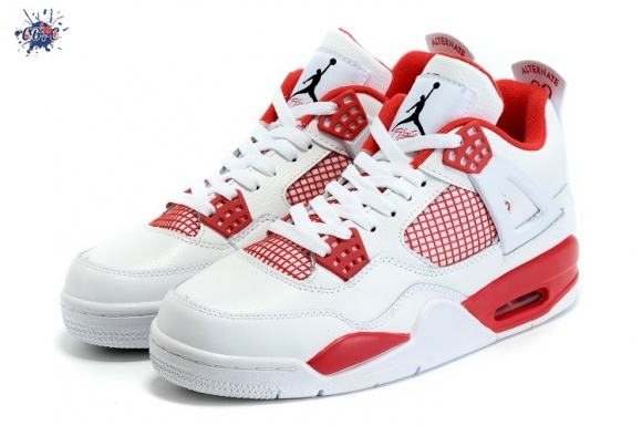 Meilleures Air Jordan 4 Blanc Rouge