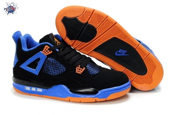 Meilleures Air Jordan 4 Bleu Orange Enfant