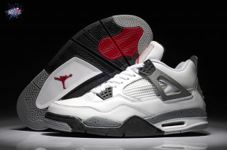 Meilleures Air Jordan 4 Gris Blanc