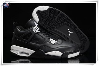 Meilleures Air Jordan 4 Noir Blanc Noir