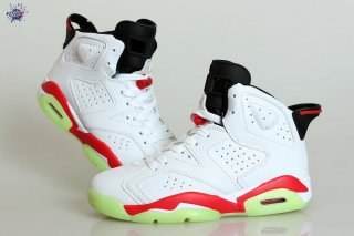 Meilleures Air Jordan 6 Blanc Fluorescent Vert