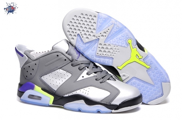 Meilleures Air Jordan 6 Gris Blanc Noir Pourpre