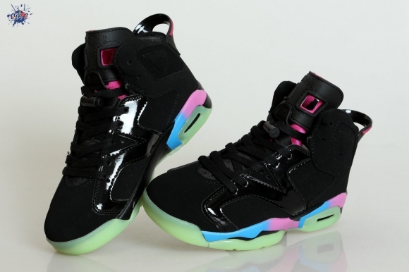 Meilleures Air Jordan 6 Noir Fluorescent Vert