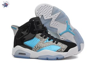 Meilleures Air Jordan 6 Noir Gris Bleu