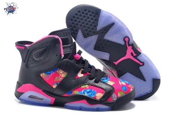 Meilleures Air Jordan 6 Noir Rose Pourpre