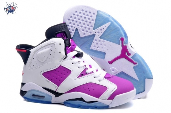 Meilleures Air Jordan 6 Pourpre Blanc