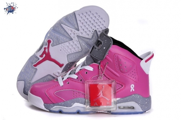 Meilleures Air Jordan 6 Rose Gris