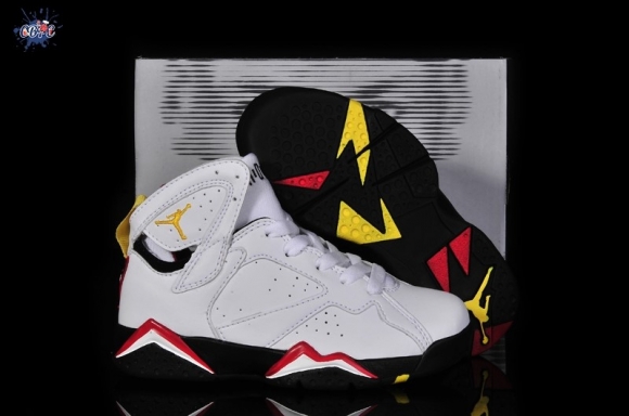 Meilleures Air Jordan 7 Blanc Jaune Enfant