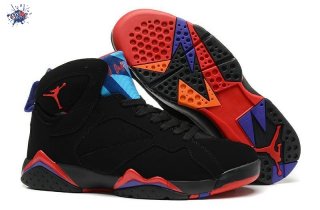 Meilleures Air Jordan 7 Noir Bleu Orange Pourpre