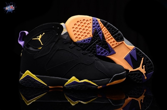 Meilleures Air Jordan 7 Noir Jaune Pourpre