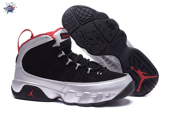 Meilleures Air Jordan 9 Argent Noir