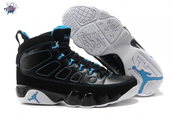 Meilleures Air Jordan 9 Noir Bleu Blanc