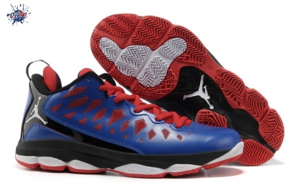 Meilleures Air Jordan Chris Paul 6 Noir Bleu Rouge