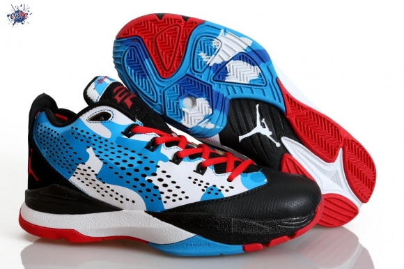 Meilleures Air Jordan Chris Paul 7 Blanc Noir Bleu Rouge