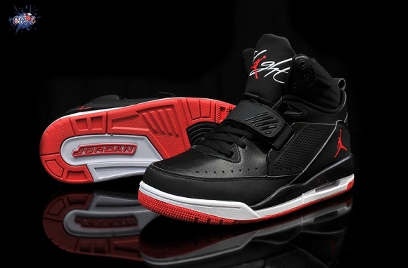 Meilleures Air Jordan Flight Noir Blanc Rouge