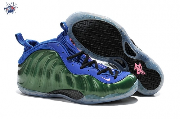 Meilleures Nike Air Foamposite Bleu Vert Noir