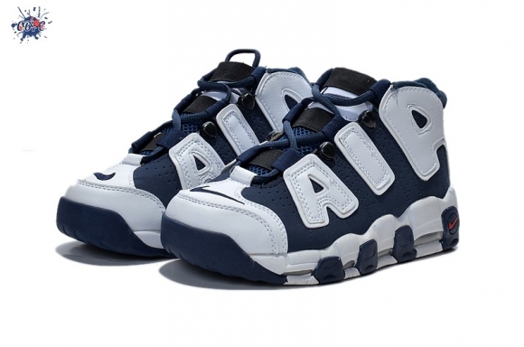 Meilleures Nike Air More Uptempo Bleu Blanc