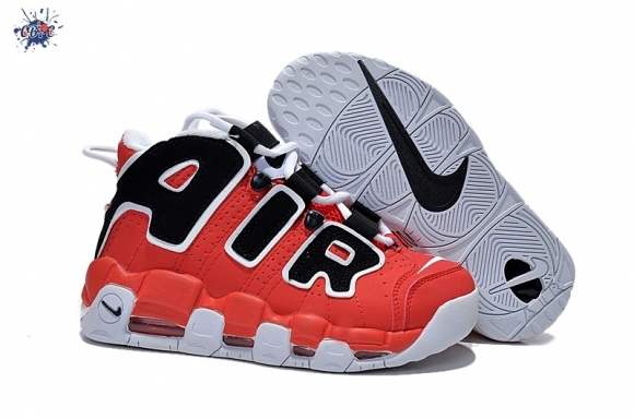 Meilleures Nike Air More Uptempo Rouge Blanc Noir