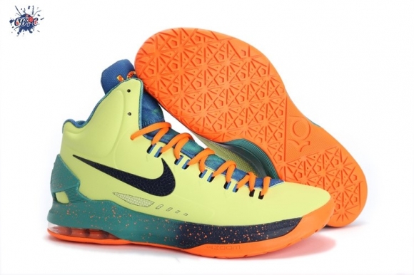 Meilleures Nike KD 5 Jaune Orange