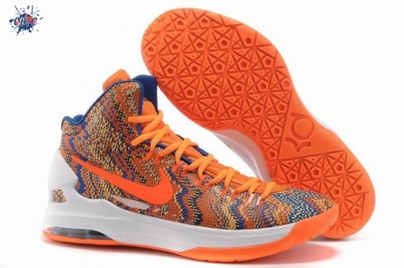 Meilleures Nike KD 5 Orange Bleu