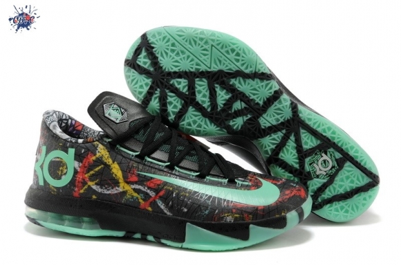 Meilleures Nike KD 6 Noir Fluorescent Vert