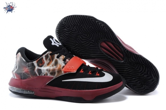 Meilleures Nike KD 7 Foncé Rouge Noir