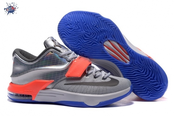 Meilleures Nike KD 7 Gris Argent Bleu