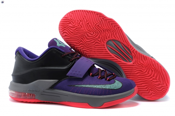 Meilleures Nike KD 7 Pourpre Noir Rouge