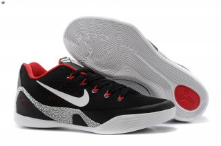 Meilleures Nike Kobe 9 Elite Noir Rouge Blanc