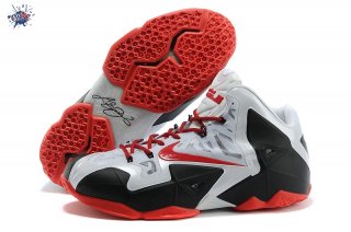 Meilleures Nike Lebron 11 Argent Noir Rouge