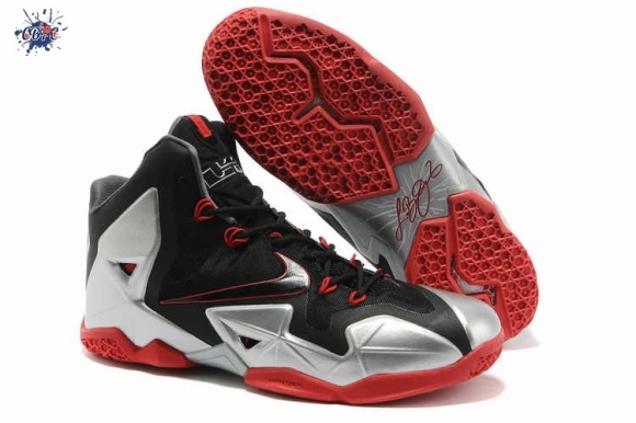 Meilleures Nike Lebron 11 Noir Argent