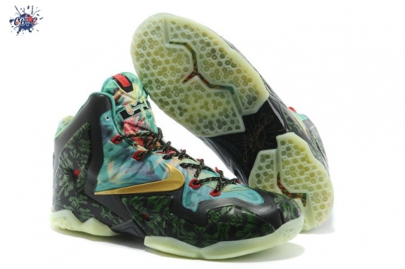 Meilleures Nike Lebron 11 Or Vert