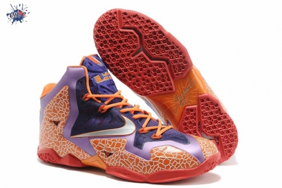 Meilleures Nike Lebron 11 Orange Pourpre