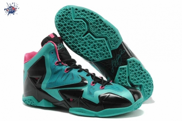 Meilleures Nike Lebron 11 Vert Noir