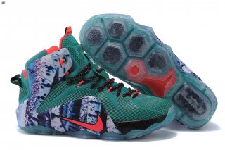 Meilleures Nike Lebron 12 Vert Noir