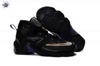 Meilleures Nike Lebron 13 Noir Pourpre Or