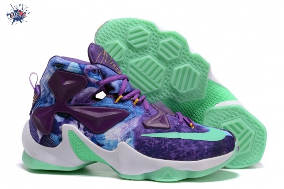 Meilleures Nike Lebron 13 Pourpre Bleu Vert