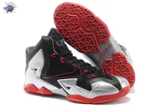 Meilleures Nike Lebron Noir Argent Rouge Enfant