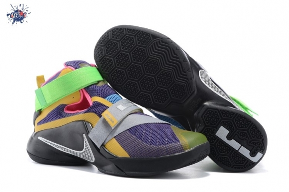 Meilleures Nike LeBron Soldier 9 Noir Multicolore