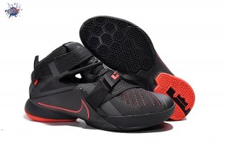 Meilleures Nike LeBron Soldier 9 Noir Orange