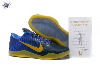 Meilleures Nike Zoom Kobe 11 Elite Bleu Jaune