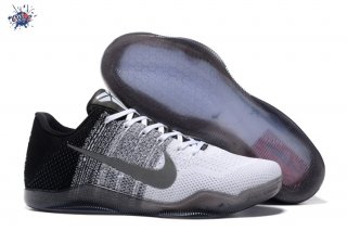 Meilleures Nike Zoom Kobe 11 Elite Gris Noir Blanc