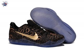 Meilleures Nike Zoom Kobe 11 Elite Noir Marron Or