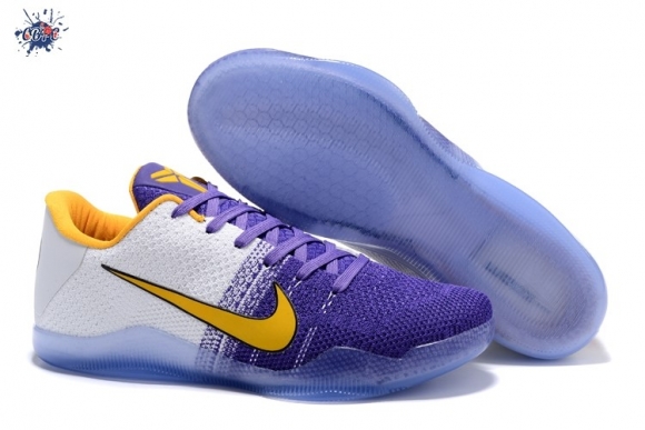 Meilleures Nike Zoom Kobe 11 Elite Pourpre Blanc Jaune