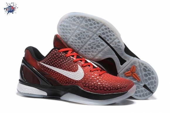 Meilleures Nike Zoom Kobe 6 Rouge Blanc Noir